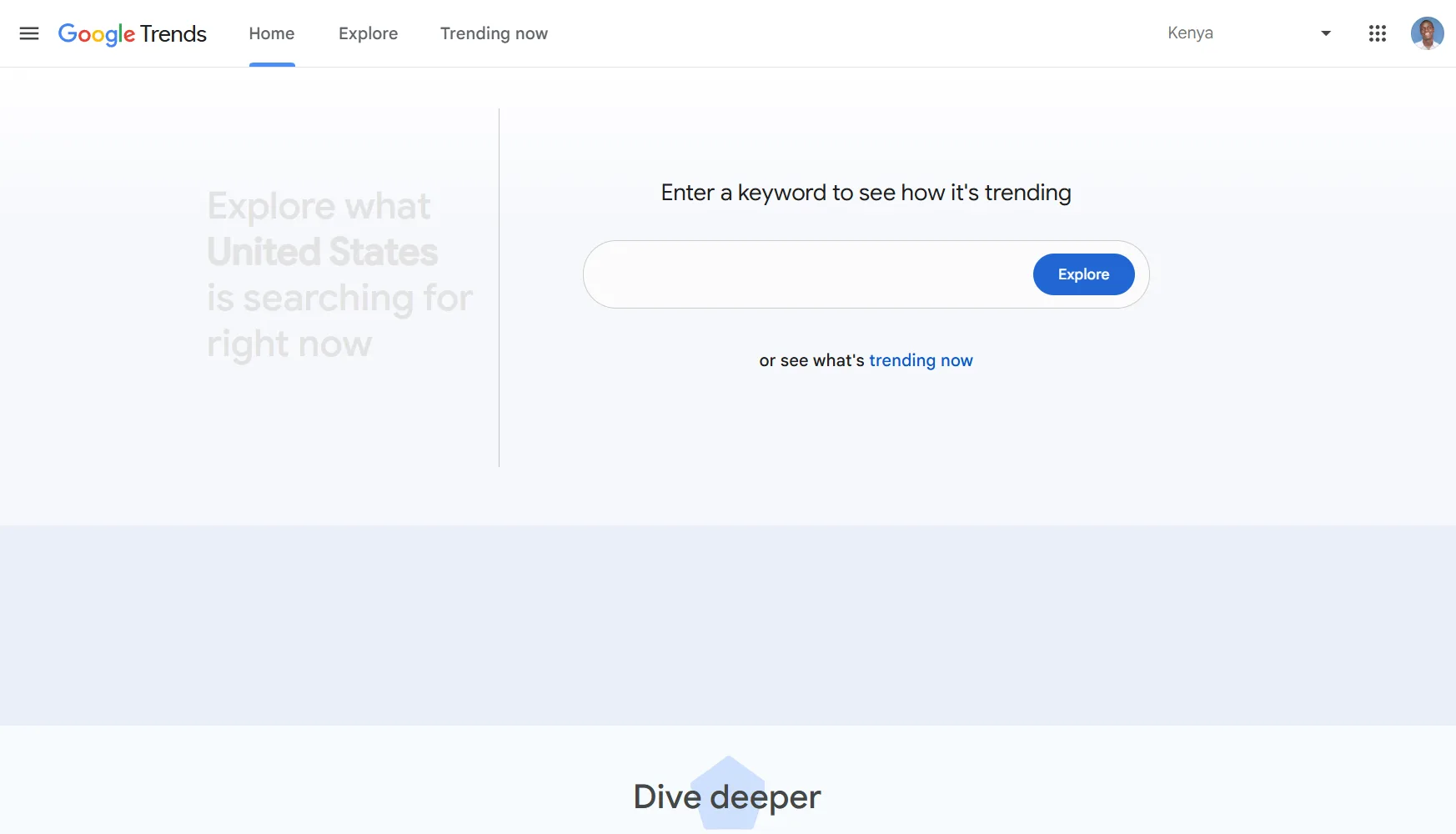 Google Trends YouTube Search filter for platform-specific demand