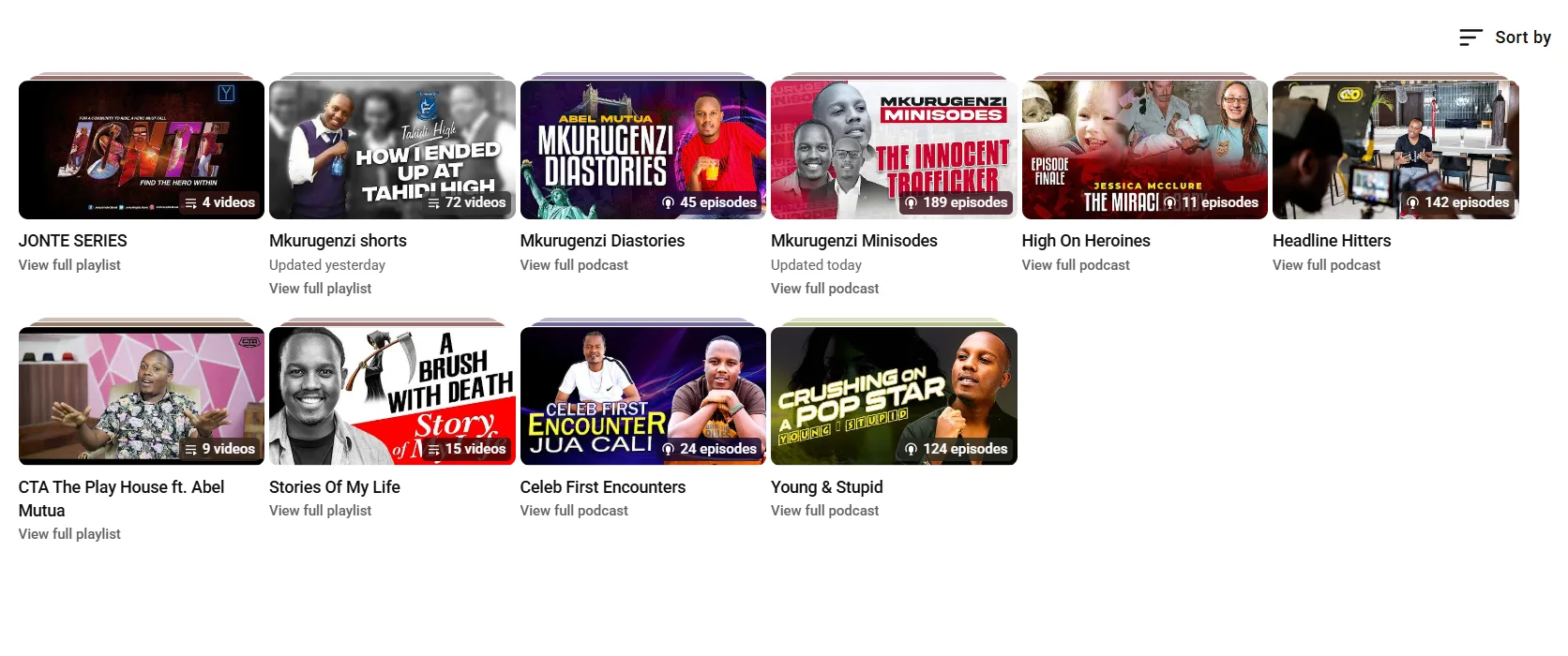 Power Playlist binge-watching funnel pulling viewers from one video to the next