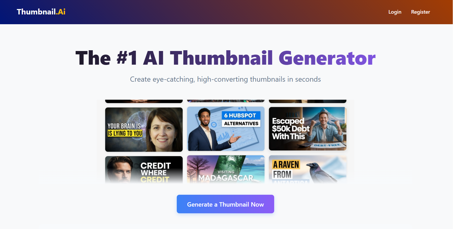 Thumbnail-AI rating, element breakdown, and improvement suggestions