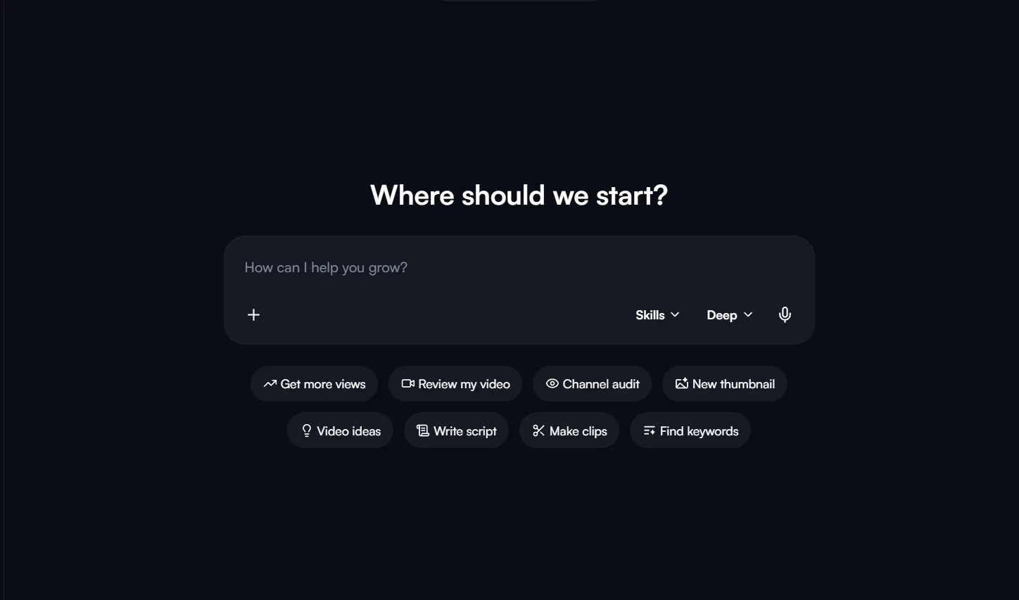 vidIQ AI Daily Ideas surfacing personalized video topics from niche and trend data