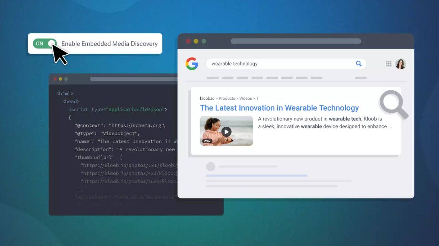 VideoObject Schema connecting an embedded YouTube video to Google Search