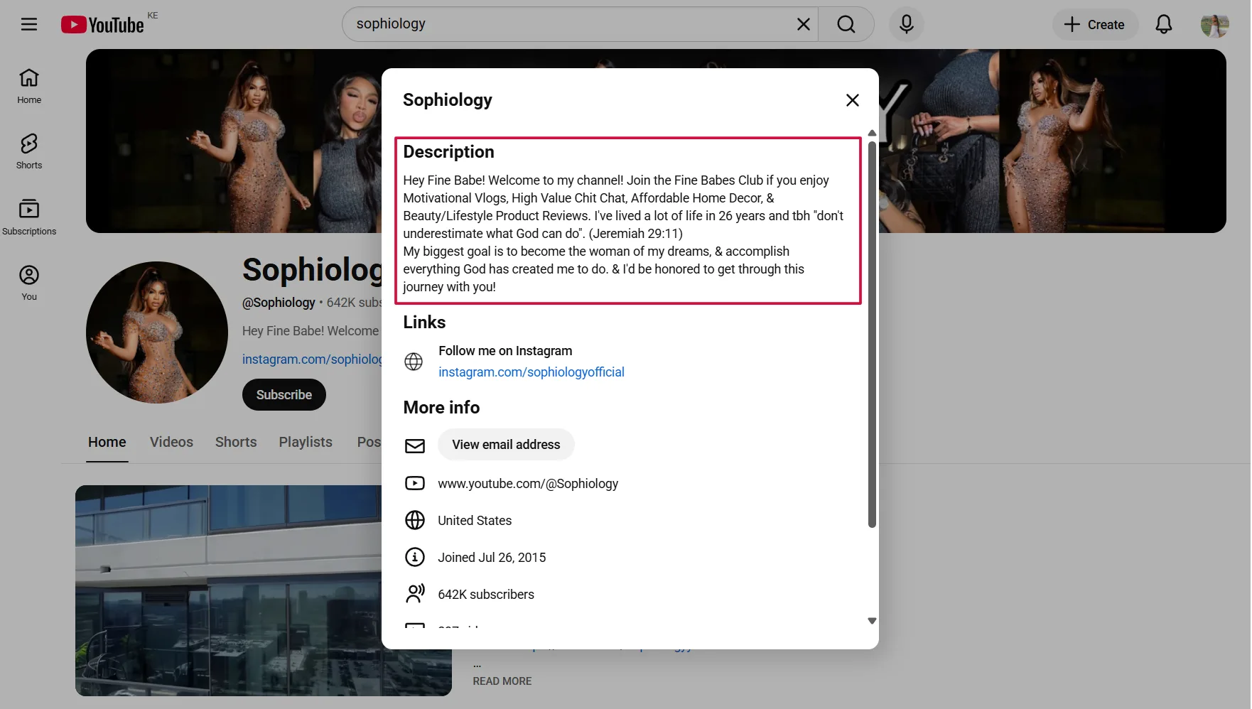 Channel page optimization with keyword-driven About section and value proposition