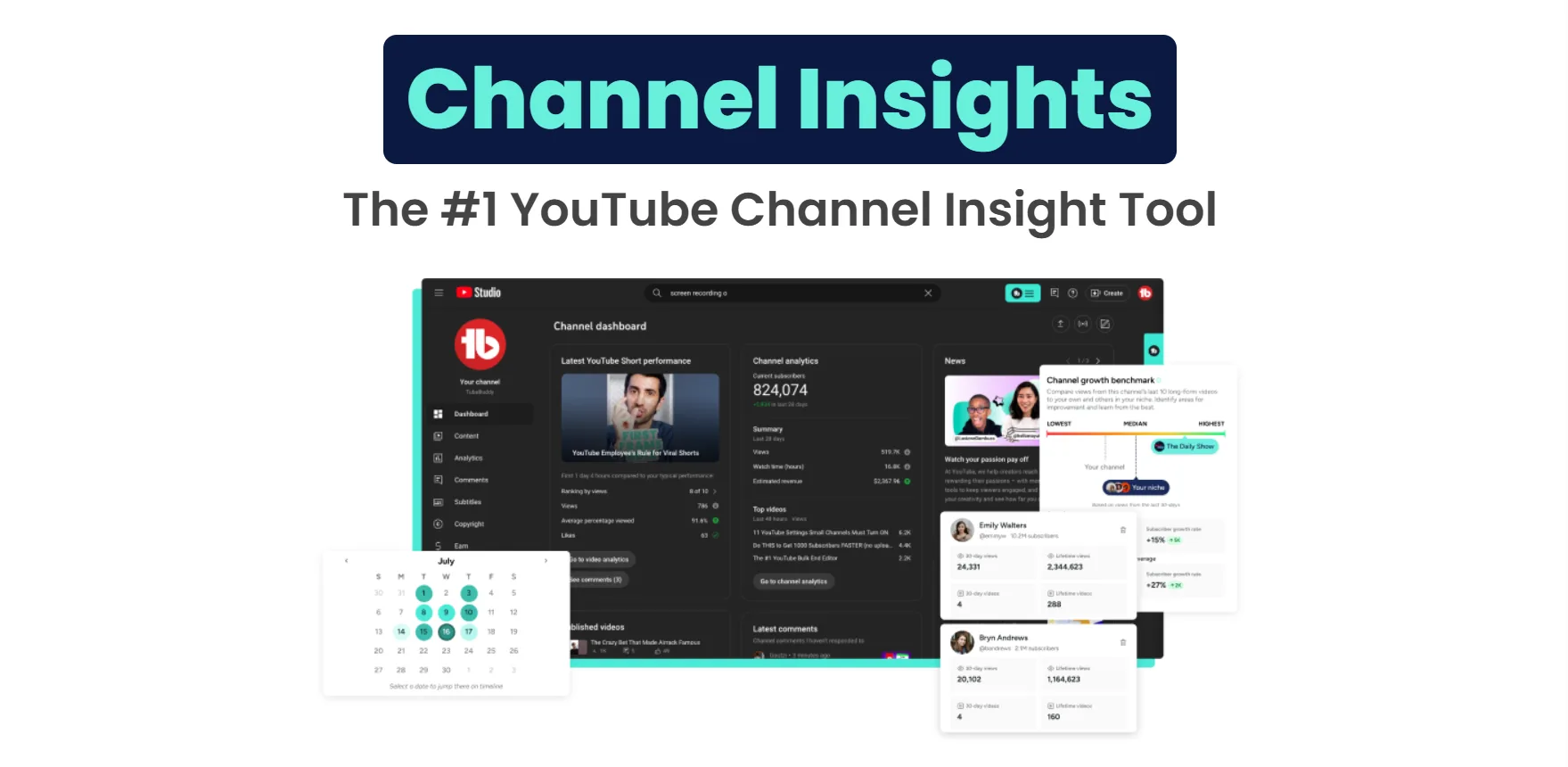 TubeBuddy channel health report flagging videos with weak tags and low SEO scores across the back catalog