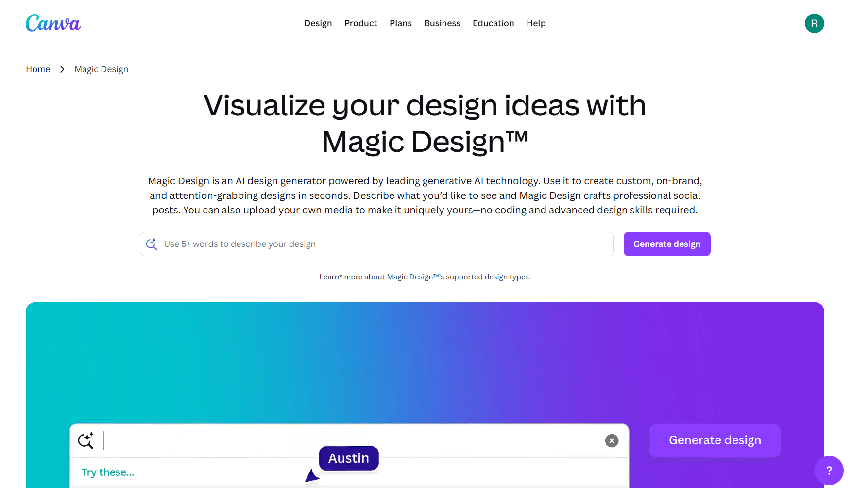 Canva YouTube thumbnail preset with AI-assisted background removal